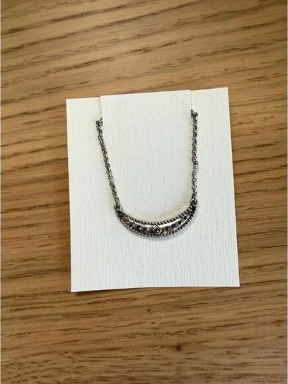 NWT Silver Moon Necklace